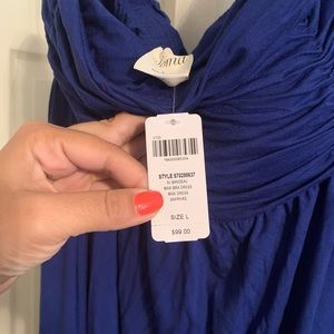 Soma -Maxi dress-NWT - Sapphire Blue-Lg